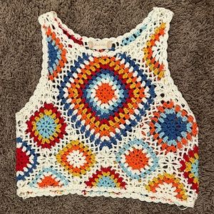 colorful knitted top